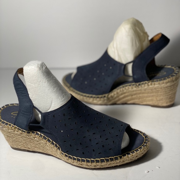 Clarks Artisan Navy Blue Leather Petrina - Picture 4 of 8